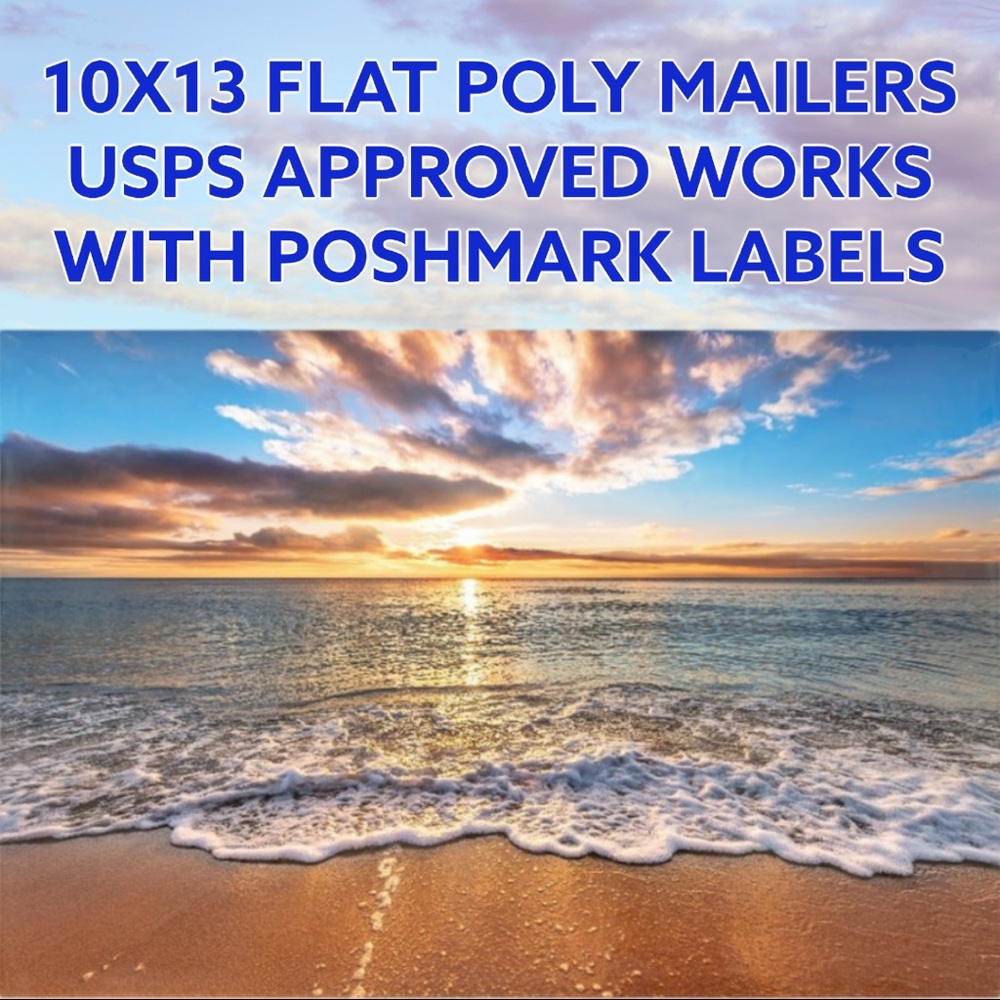 50 10X13 Poly Mailers Sunset Beach Flat PRICE FIRM - Picture 7 of 8